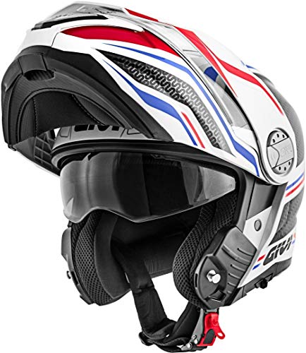 Givi X.33 Canyon Layers - Casco para motorista, S (56), color blanco, rojo y azul