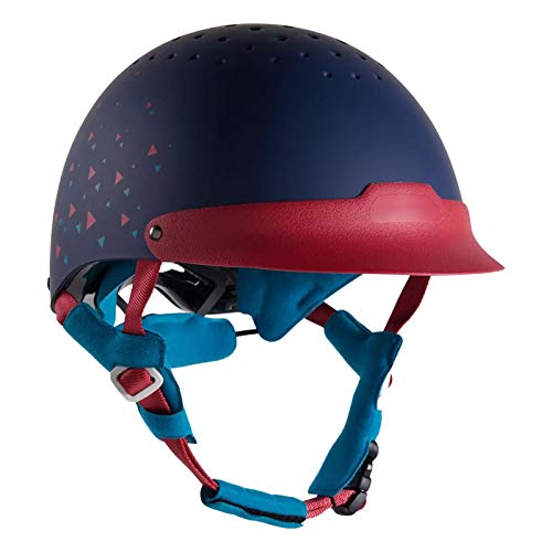 GLMAS Montar a Caballo Casco para Niños Y Adultos, Ajustable Ecuestre H, Casco, Casco De Bicicleta Al Aire Libre, Cascos Deportivos Sombreros, 100% ABS Red-S (52-55 cm)