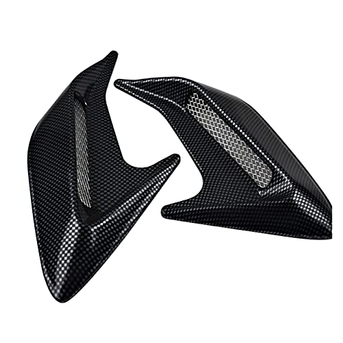 Goblin ZSQ 2pcs Aire de Flujo de Aire Decorativo Ingesta Aire Vent Hood Universal Car Decorative Air Scoop Ink Hood Bonnet zhangsuqing (Color : Carbon Fiber)