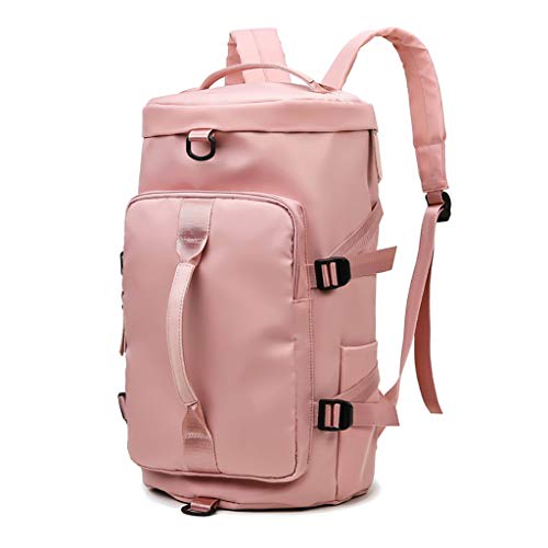 HE-XSHDTT Mochila Escolar para Mujer, Mochila Ligera para Ordenador portátil, Mochila Impermeable para Trabajo, Adecuada para el Campus, Bolsa de Viaje Impermeable de Gran Capacidad,Rosado