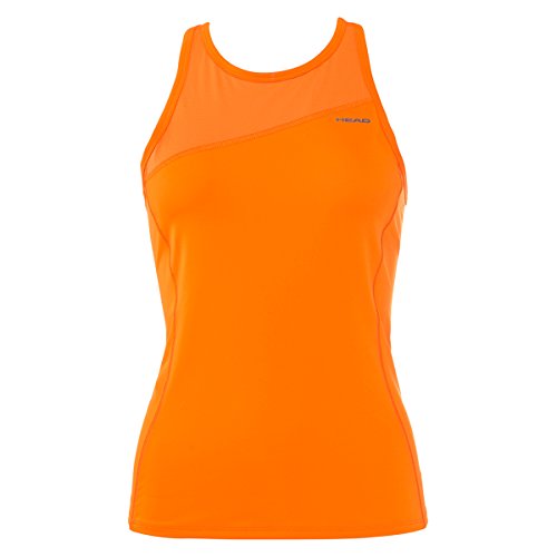 Head Camiseta de Tirantes para Mujer Vision, Mujer, 814258-FO-L, Naranja, Large