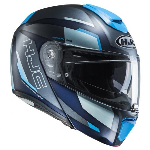 HJC RPHA 90 Rabrigo MC2SF - Casco de Moto (Talla XS), Color Negro y Azul