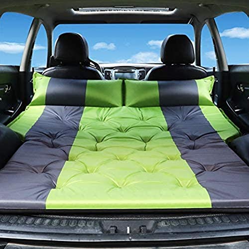 HongLianRiven Cama de Viaje Coche Cama Inflable Inflable automático Coche Inflable Cama Trasera Dormir colchón Amortiguador del Campo a través del Tronco Viaje Colchón Inflable 5-12 (Color : Green)