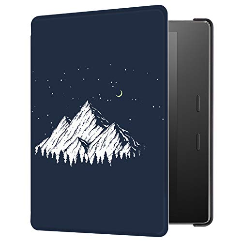 Huasiru Pintura Caso Funda para Kindle Oasis 2017/2019 (7 Pulgadas, 9.ª/10.ª generación) Cover, montaña