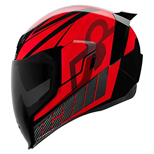 Icon Airflite QB1 - Casco para moto, talla XXL (63), color rojo