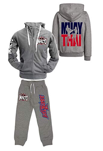 IMPACTO-Chandal Muay Thai Gris (XXL)