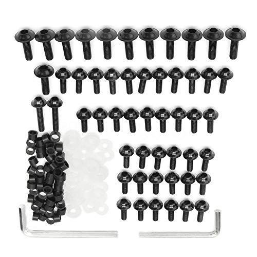 iSpchen 158 Piezas Kit de Tornillos de Carenado de Motocicleta, Juego de Tornillos de Carenado Tornillos de Soportes de Montaje Para Yzf R6 1999 2000 2001 2002