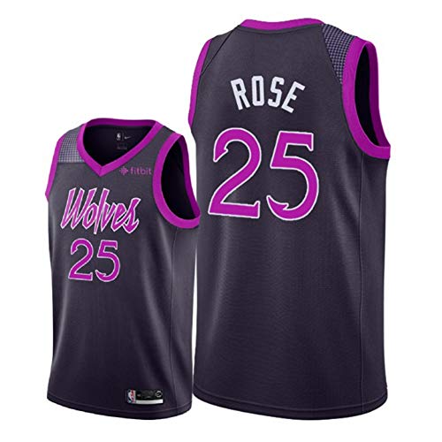 Jersey de Baloncesto Derrick Rose # 25#22#32 Minnesota Timber Wolves Fan Jersey,Camiseta sin Mangas de Secado rápido para fanáticos de los Deportes,1,M