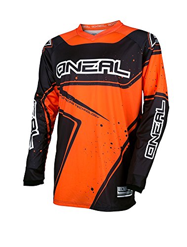 Jersey Mx Oneal 2017 Element Racewear Negro-Anaranjado (L , Anaranjado)