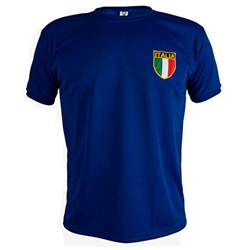 JL Sport Italia Camiseta Retro Fútbol Hombrega Corta para Hombre - XXL