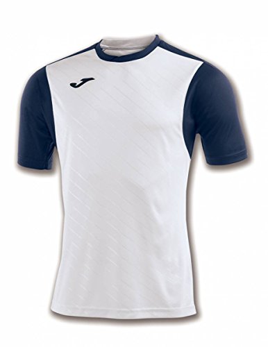 Joma Camiseta Torneo II Blanco-Marino M/C, Unisex Adulto, XS