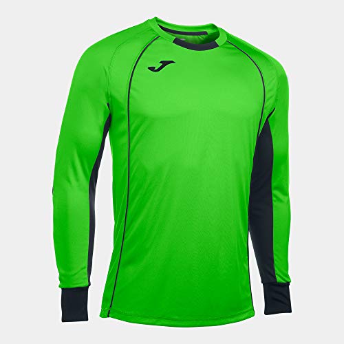 Joma Camisetas De Portero Camiseta Portero Protec Verde Flúor M/L, Niños, Verde flúor, 2XS