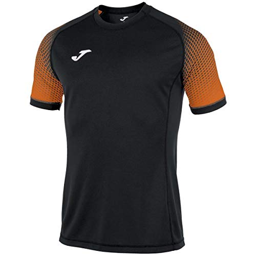 Joma Camisetas Equip. M/c, Hombre, hispa Negro/Naranja