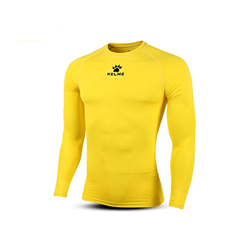 KELME Adult Thermical L/S Camiseta Térmica, Hombre, Golden Yellow, L