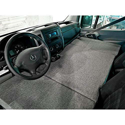 KFoam.es Colchón Plegable Cama Delantera Camper para Mercedes Sprinter Color Gris (2006-2017)