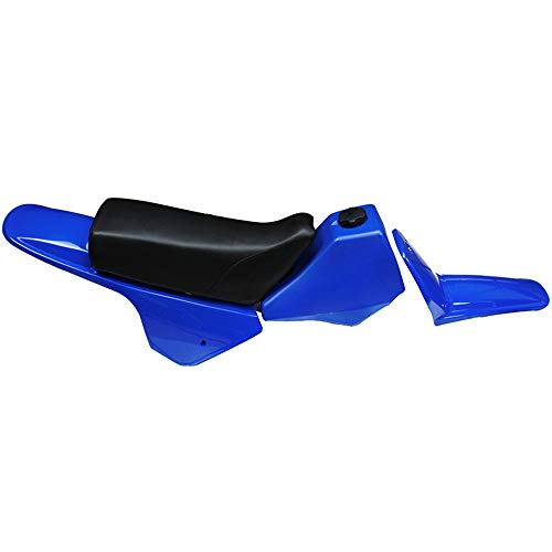 Kit de depósito de gas de plástico carenado guardabarros trasero - Yamaha PW80 PW 80 - Azul