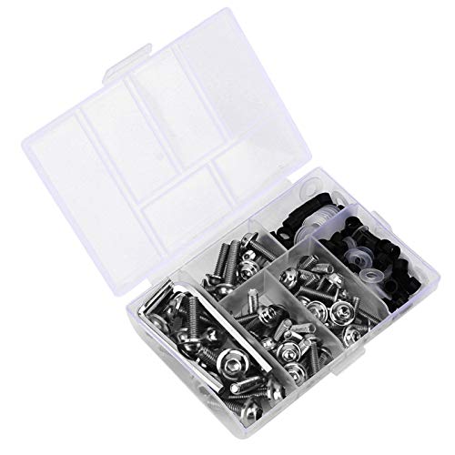 Kit de pernos de carenado premium Tuercas de carenado resistentes al desgaste para motocicletas duraderas para MTB para carreras de motocross para vehículos(Silver)