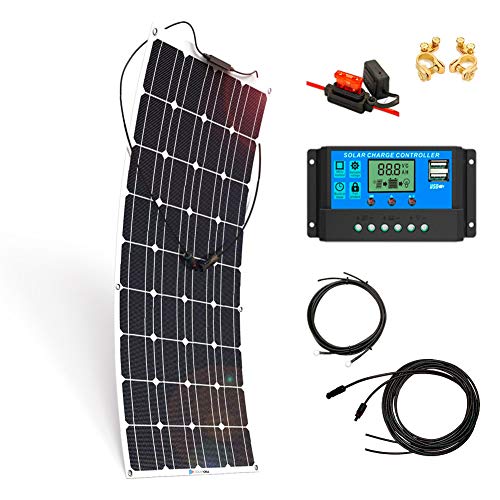 Kit Placa Solar 700W/H/Día 12V Autocaravana y Furgoneta Camper