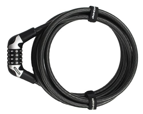 Kryptonite Candado Kryptoflex 1230 Combo Cable 12 x 305, Unisex, Negro, 12 mm x 300 cm