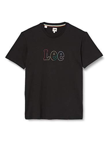 Lee Pride tee Camiseta, Washed Black, M para Mujer