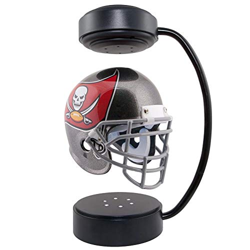 LFTS Casco de fútbol Hover Cascos de levitación giratorios coleccionables con Soporte electromagnético y Luces de atmósfera,Aficionados al Rugby de la NFL, Recuerdos Deportivos