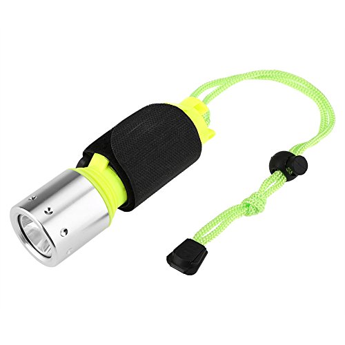 Linterna de Buceo 3 Modo LED luz de Buceo 60 m Underwater LED Buceo Luces de la antorcha para Buceo Natación Senderismo Caza de Acampar