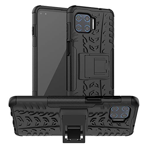 LiuShan Compatible con Moto G 5G Plus Funda,Silicona Híbrida Rugged Armor Soporte Cáscara de Cubierta Protectora de Doble Capa Caso para Motorola Moto G 5G Plus Smartphone(Not fit G9 Plus),Negro