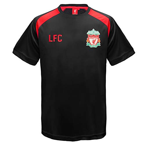Liverpool FC - Camiseta oficial de entrenamiento - Para hombre - Poliéster - Negro - XL