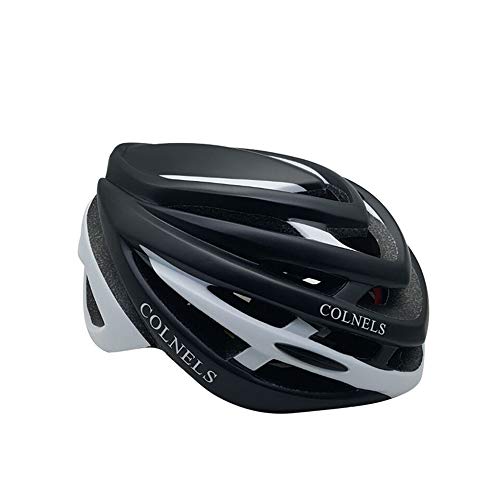 LKJCZ Ciclismo Casco De Gran Tamaño Nueva Circunferencia De La Cabeza Grande Bicicleta De Montaña Montar Casco para Perímetro Cefálico XL (60-64Cm),Blackwhite