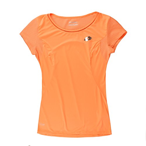 Lotto Nixia III Tee W Camiseta de Manga Corta, Mujer, Naranja (Ora 925), L