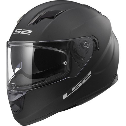 LS2 Casco de moto STREAM EVO MAT Negro, Negro, XS