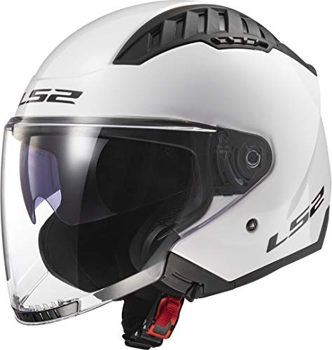 LS2, Casco jet Copter amarillo blanco L