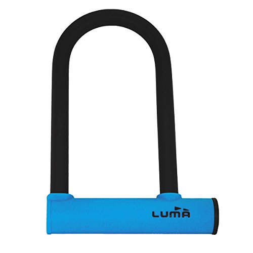 LUMA Enduro Mini Candado rígido, Unisex Adulto, Azul, 10 mm