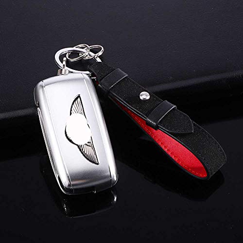 LYSHUI Hebilla de la Carcasa de la Llave de la Cubierta de la Llave del Coche, Apta para la Funda de la Llave de Bentley Continental/Musanne Funda de la Llave Flying Spur/Bentley Car Keychain Shell