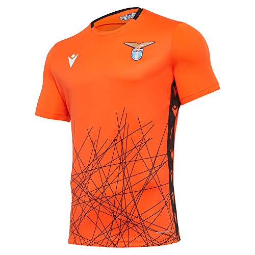 Macron SSL M20 Maglia Portiere Gara 1 Ara Mm Sr Camiseta Home SS Lazio 2020/21, Hombre, Naranja, XX-Large