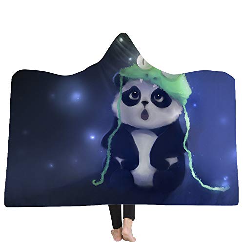 Mar Océano Tortuga suave con capucha cómodos Salón Techos ciervo Panda Wild Mantas Dormir Manta para sofá Manta Polar para adultos y niños 150 x 200cm Farbe2