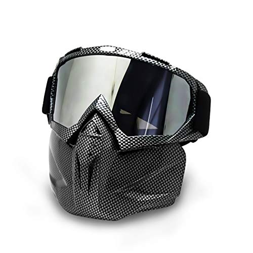 Máscara de Motocicleta Dirt Bike ATV Gafas de Sol Desmontables de con Casco