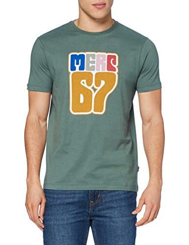 Merc of London Hare Camiseta, Combat Green, L para Hombre