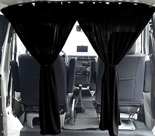 Mercedes Vito W638 W639 W447 - Cortinas para cabina del conductor, color negro