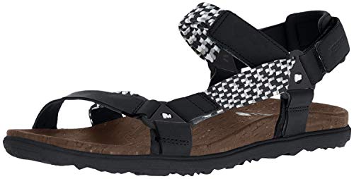 Merrell Around Town, Sandalias de Punta Descubierta Mujer, Negro (Black), 39 EU