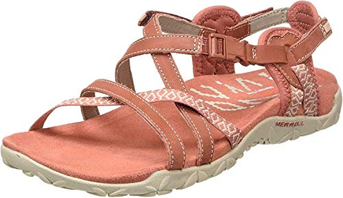 Merrell Terran Lattice Ii Tira de tobillo para Mujer, Rojo (Redwood Redwood), 40 EU