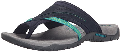 Merrell Terran Post II, Chanclas Mujer, Azul (Navy), 39 EU