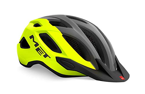 Met Active Crossover - Casco para bicicleta de montaña (talla XL), color amarillo y gris