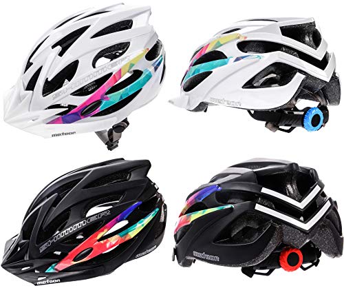 meteor® Casco Bicicleta Helmet de Bici para Jovenes y Adultos Helmet Ciclismo Patineta Skate Patines Monopatines Bici Accesorios El diseño Ligero Muchos Patrones Shimmer