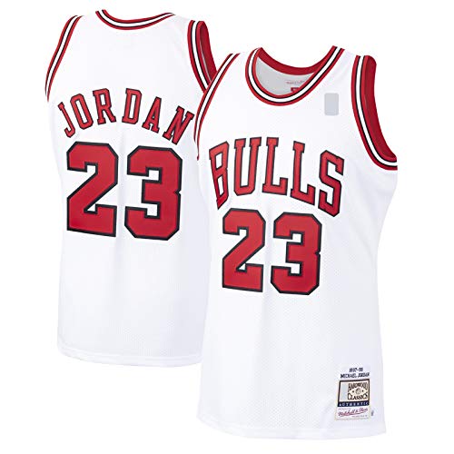 Michael Sportswear Jordan Camiseta de baloncesto Chicago Custom Bulls #23 Hardwood Classics Player Jersey Blanco - Edición Icono, blanco, M