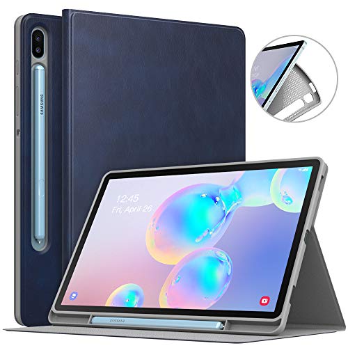 MoKo Funda para Galaxy Tab S6 10.5" SM-T860/T865 2019, Premium Cubierta Ligera Anti-Choque Stand Fución Case Cover Protector para Galaxy Tab S6 10.5" SM-T860/T865 2019 - Índigo