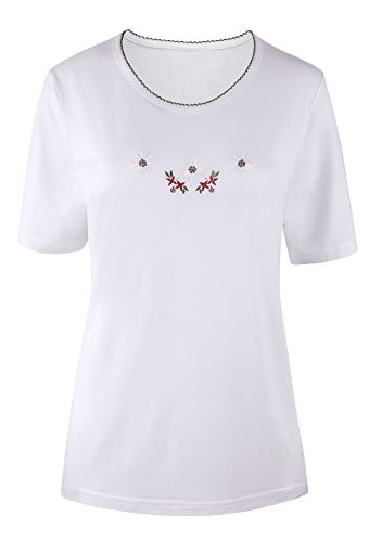 Moschen-Bayern - Camiseta para mujer, diseño de flor de las nieves Blanco, verde, rojo. 52