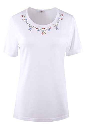 Moschen-Bayern - Camiseta para mujer, diseño de flores Blanco 52