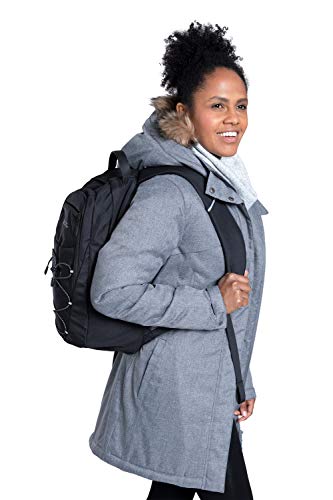 Mountain Warehouse Inferno Parka Chaqueta de Invierno para Mujer - Transpirable, Aislamiento de Microfibra, Ajustable, Piel sintética Desmontable, Resistente al Agua Gris 42