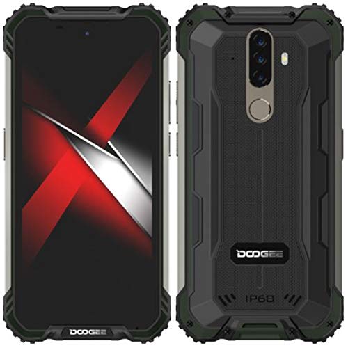 Móvil Resistente Android 10 DOOGEE S58 Pro, 5.7 '' Teléfono Antigolpes IP68 /IP69k Impermeable, Octa Core 6GB RAM 64GB ROM, 16MP + 16MP + 2MP + 2MP, Batería 5180mAh, NFC OTG GPS Dual SIM Verde